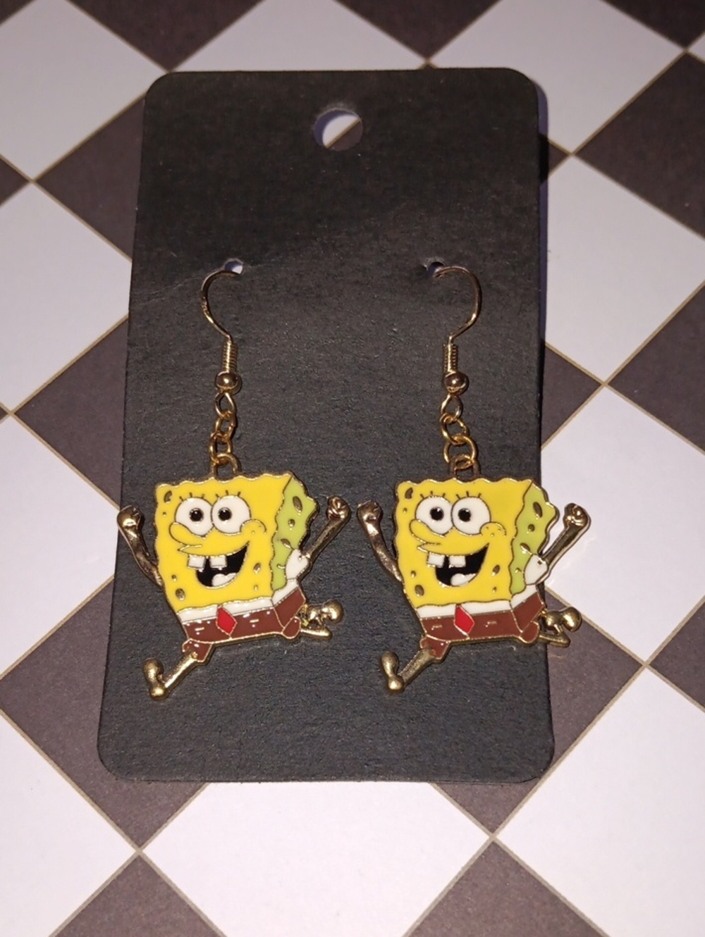 SpongeBob Squarepants  Character Dangle Drop Earrings New!
